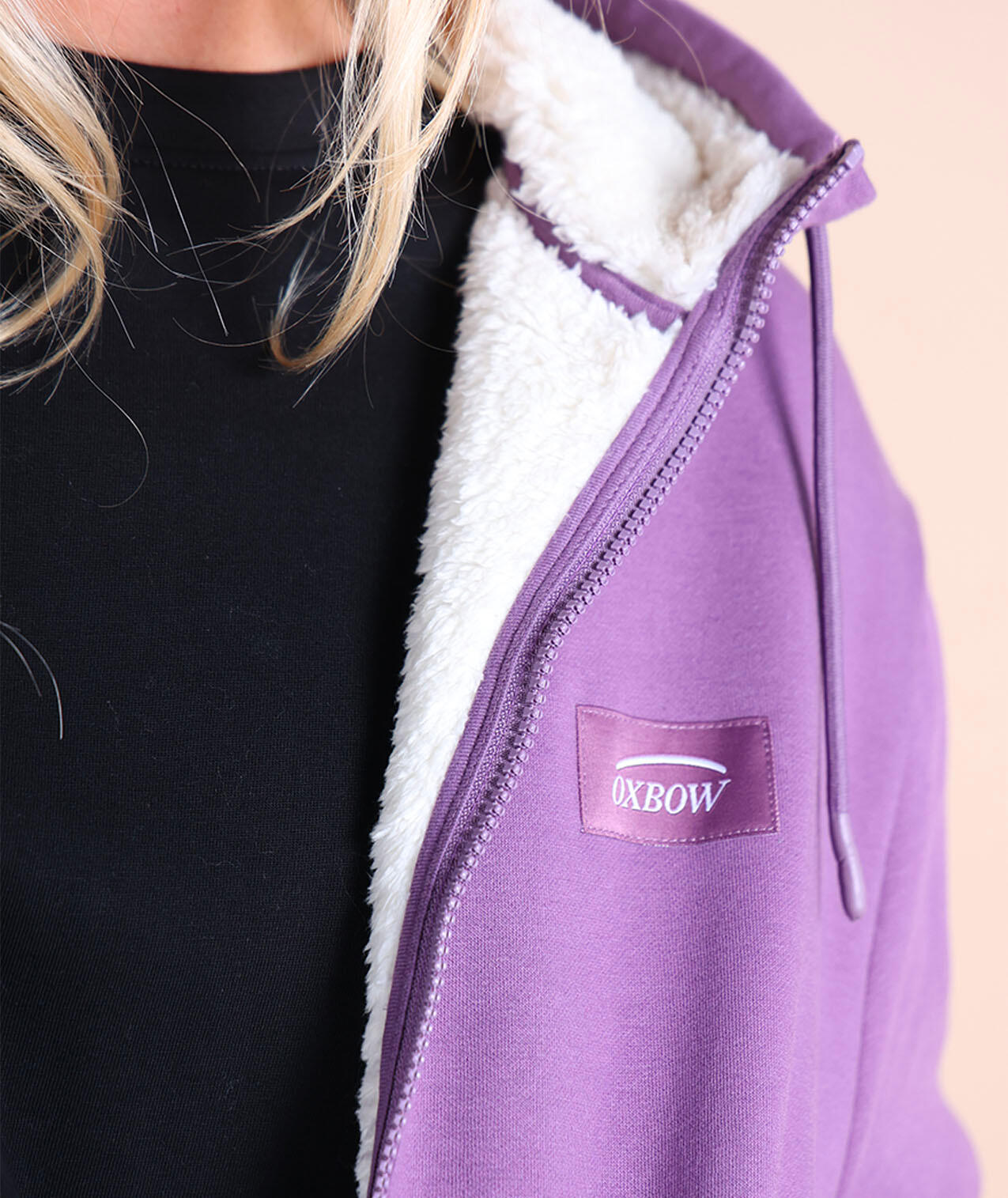 Hoodie met sherpa voering SWIPS 5/5
