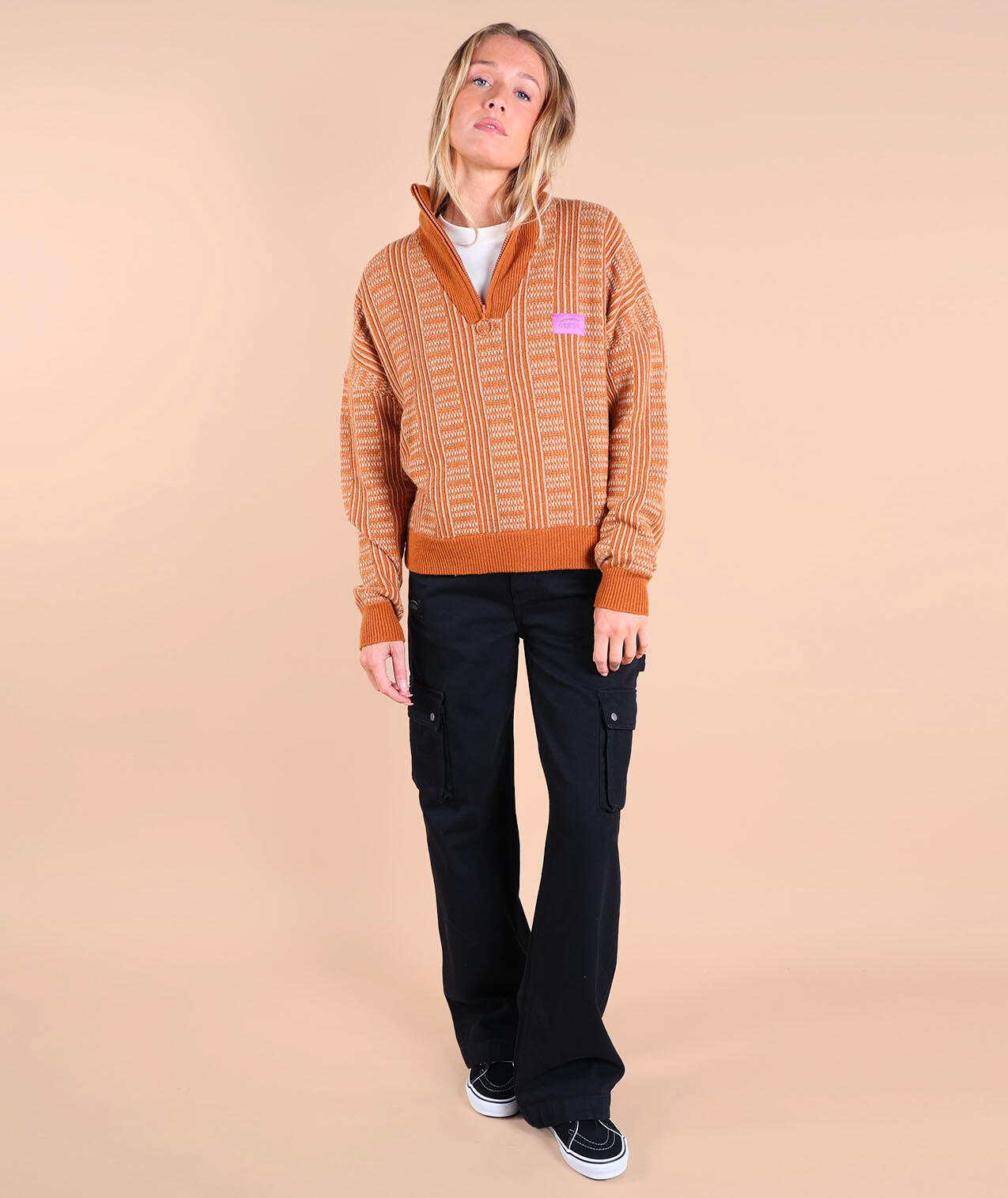 Pull turtleneck demi zippé TANNING 3/5