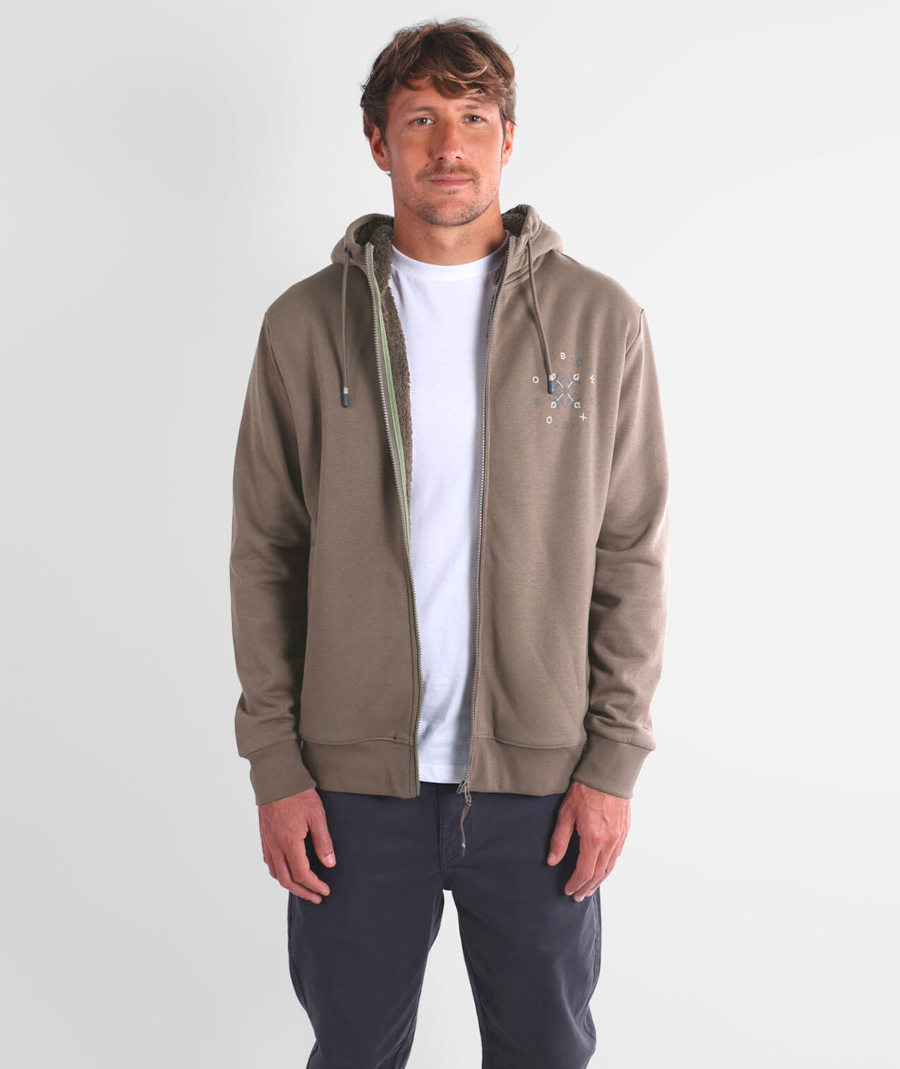 Felpa con cappuccio e fodera sherpa CIRCLE 3/5