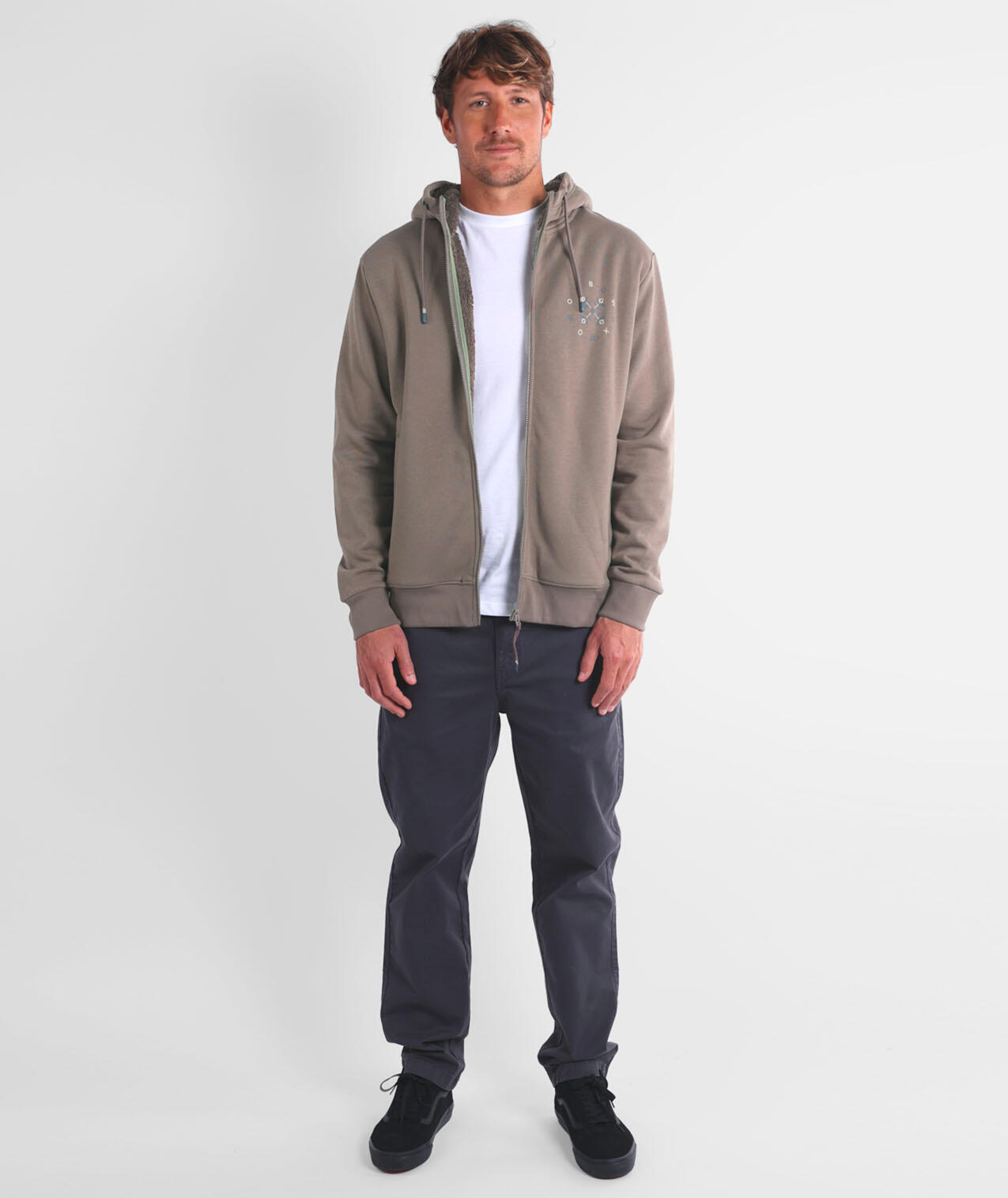 Felpa con cappuccio e fodera sherpa CIRCLE 5/5