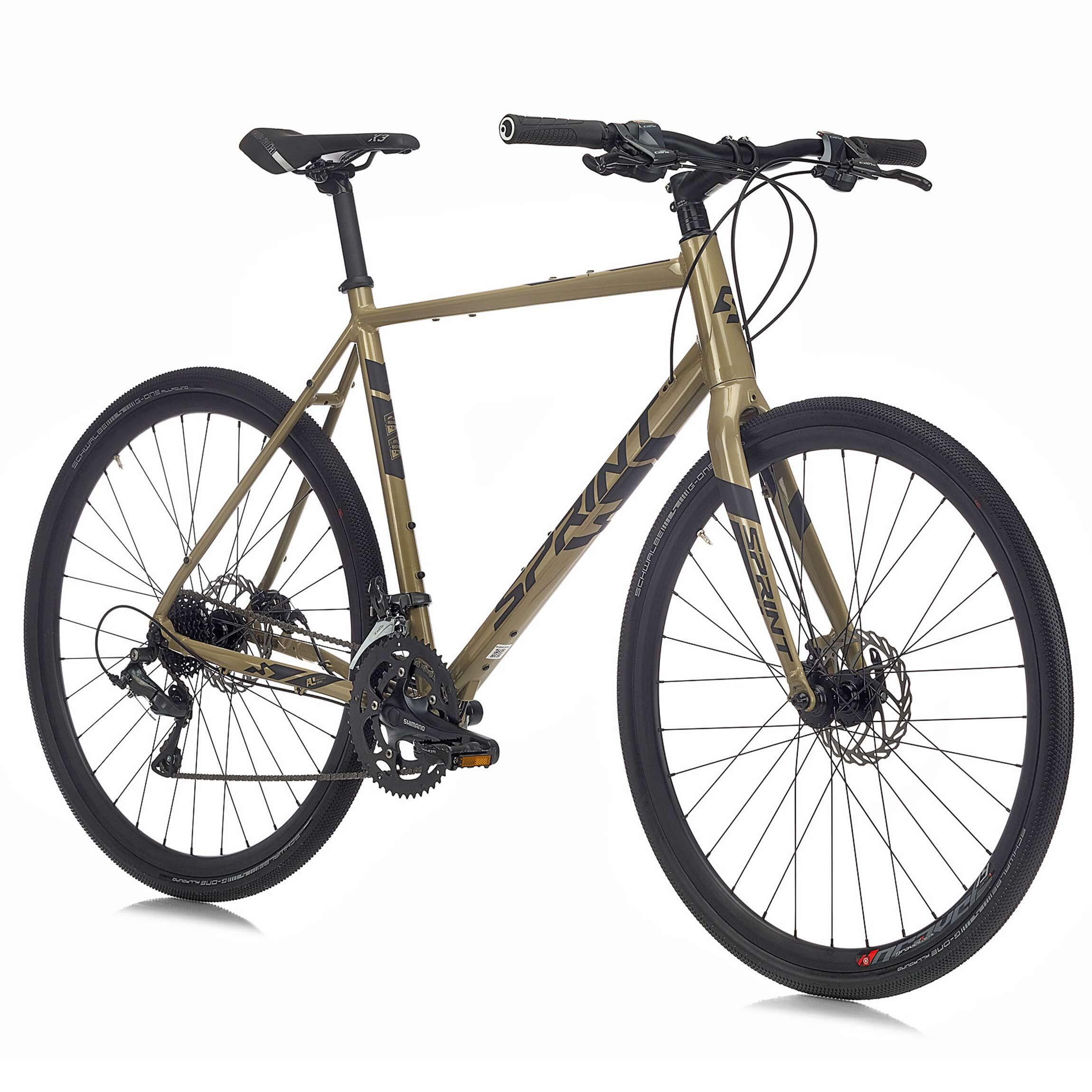 28" Vélo gravel homme WHISPER PLUS guidon plat transmission Shimano Claris 2/3