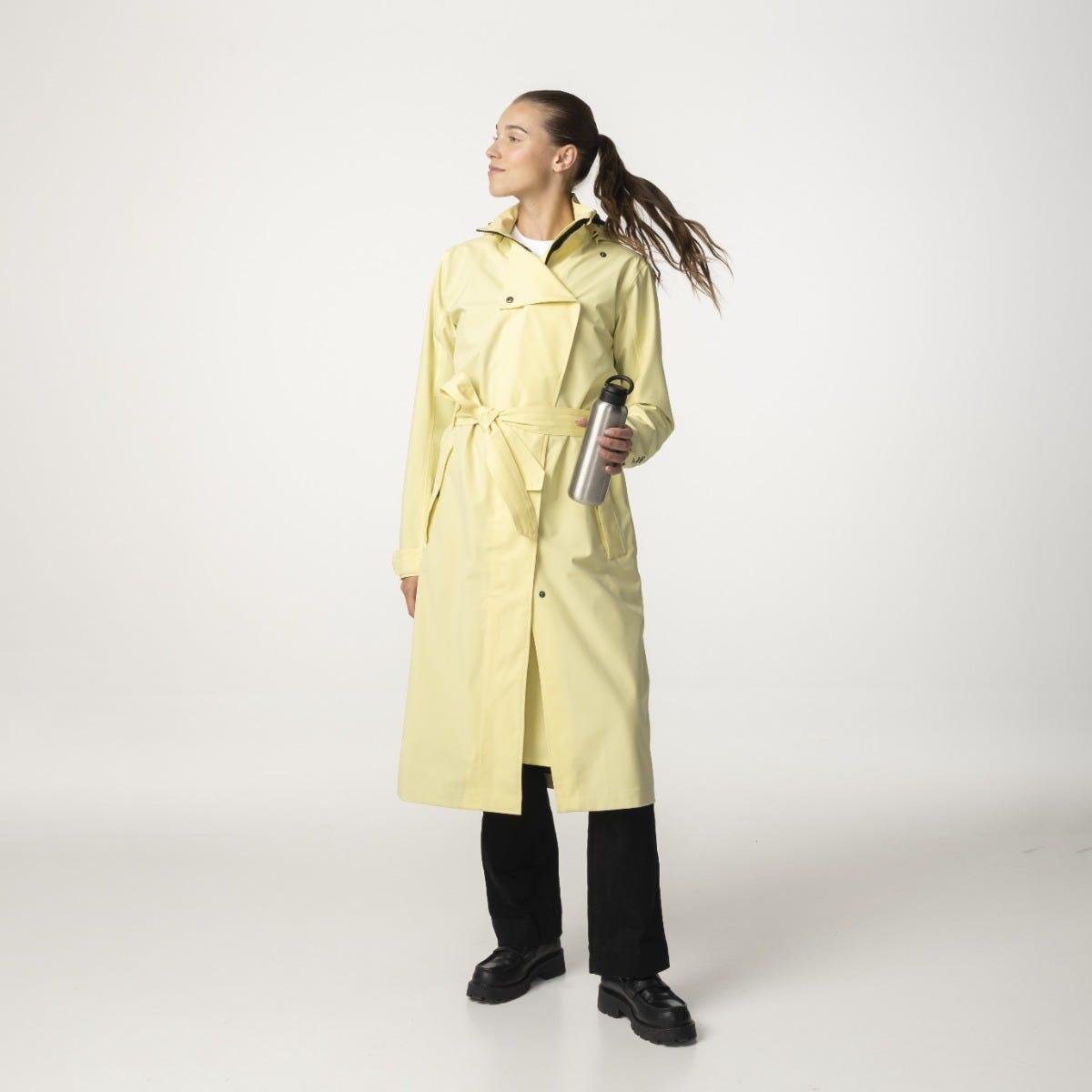 Trench Coat Long Regenjas Urban Outdoor Dames Golden Mist 3/7