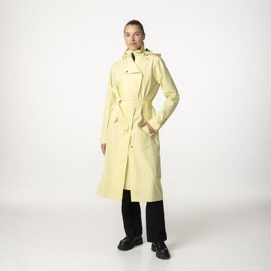 Damen Fahrrad Regenmantel lang wasserdicht Trench Coat Golden Mist