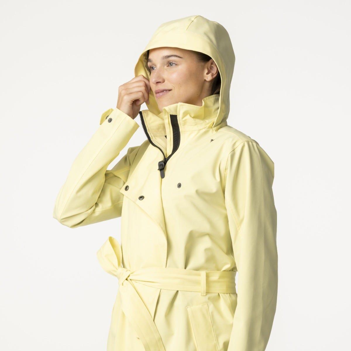 Trench Coat Long Regenjas Urban Outdoor Dames Golden Mist 4/7