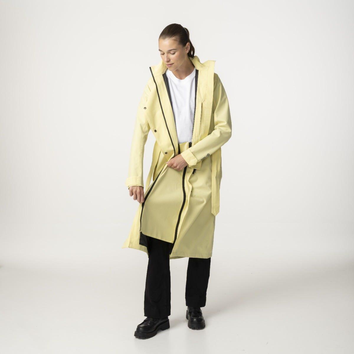Trench Coat Long Regenjas Urban Outdoor Dames Golden Mist 6/7