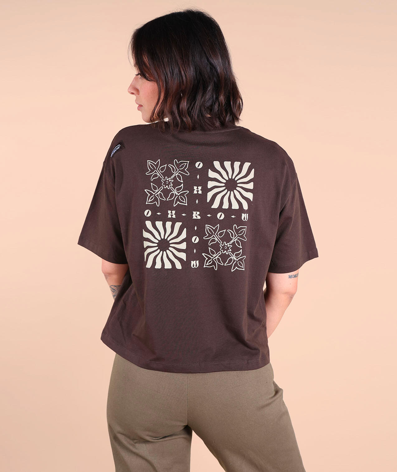 Bedrukt T-shirt op borst en rug ASY 2/5