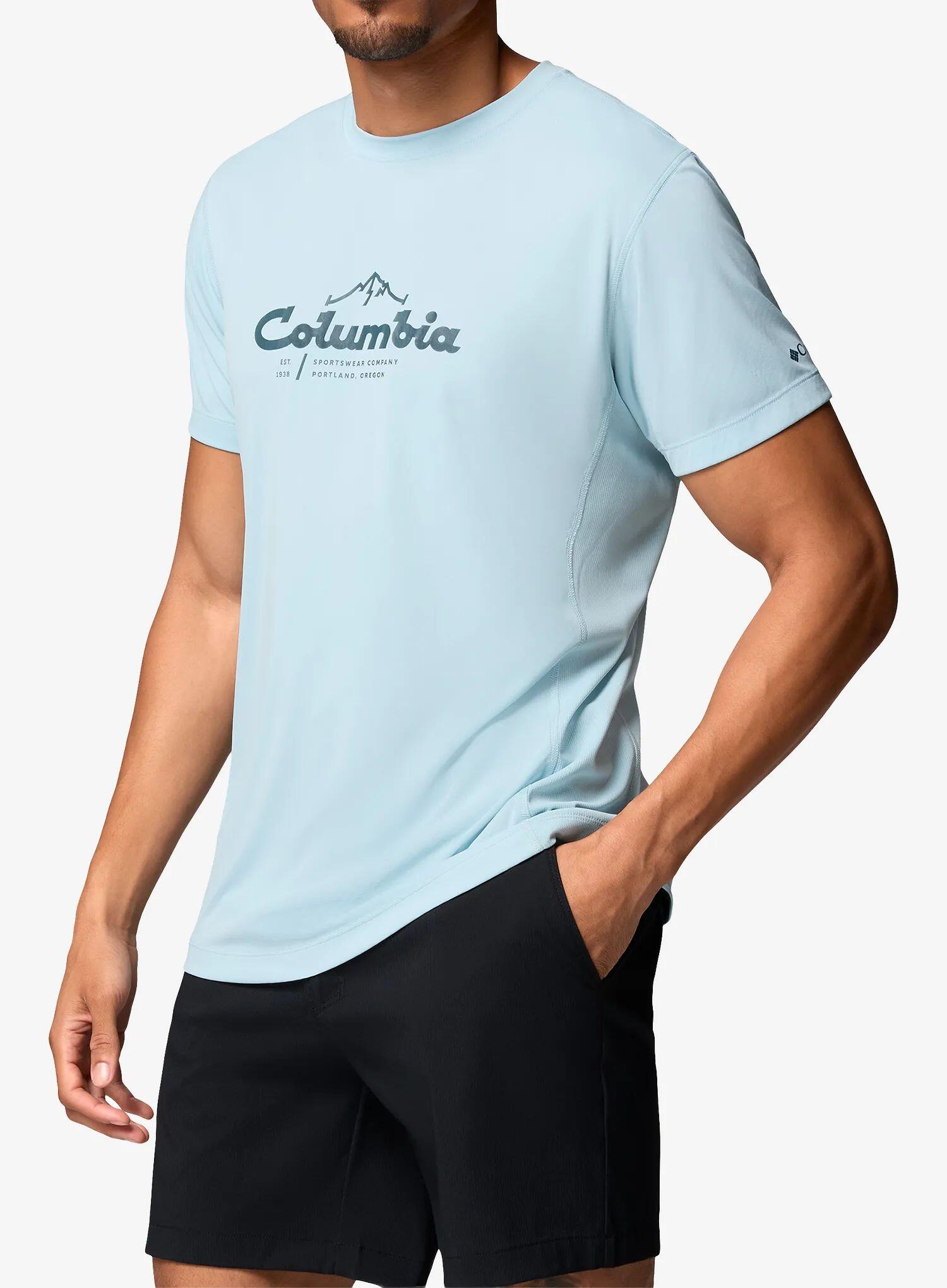 Koszulka z nadrukiem Columbia Zero Rules Light S/S Graphic Crew 4/7