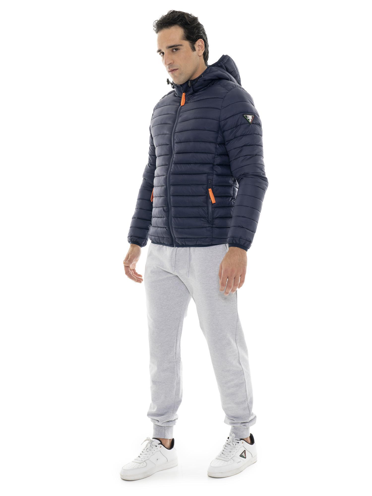 Plumífero de invierno para hombre "Basic" con cremallera y capucha 7/7