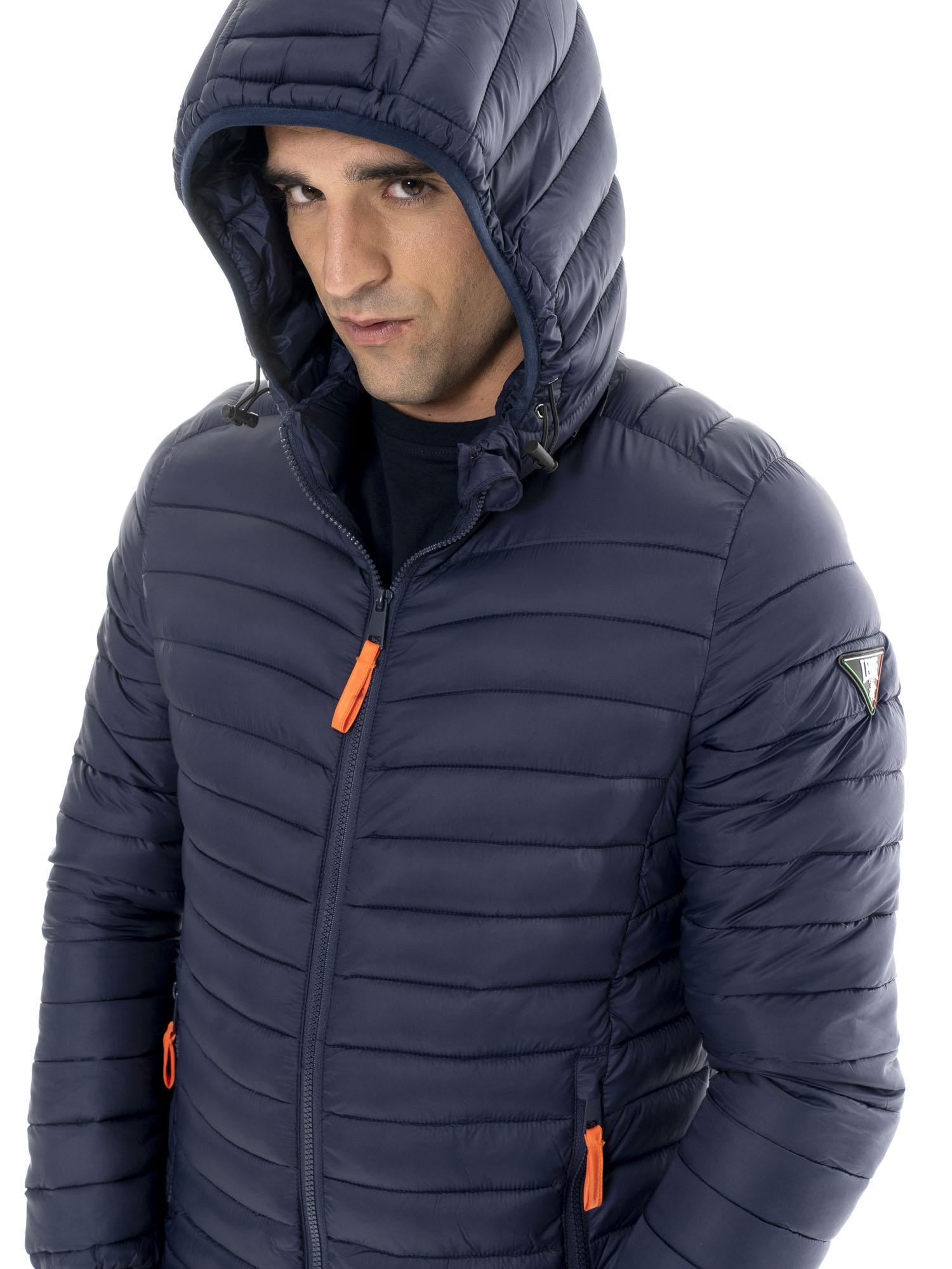 Plumífero de invierno para hombre "Basic" con cremallera y capucha 5/7