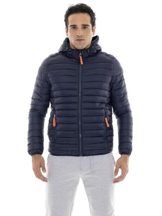 Doudoune d'hiver homme "Basic" avec zip et capuche