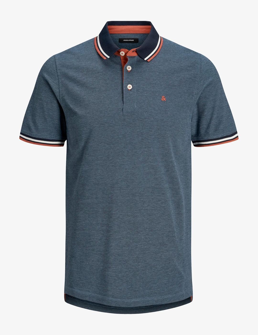 "Polo da vela, camicie per uomo Jack & Jones Blu" 3/7