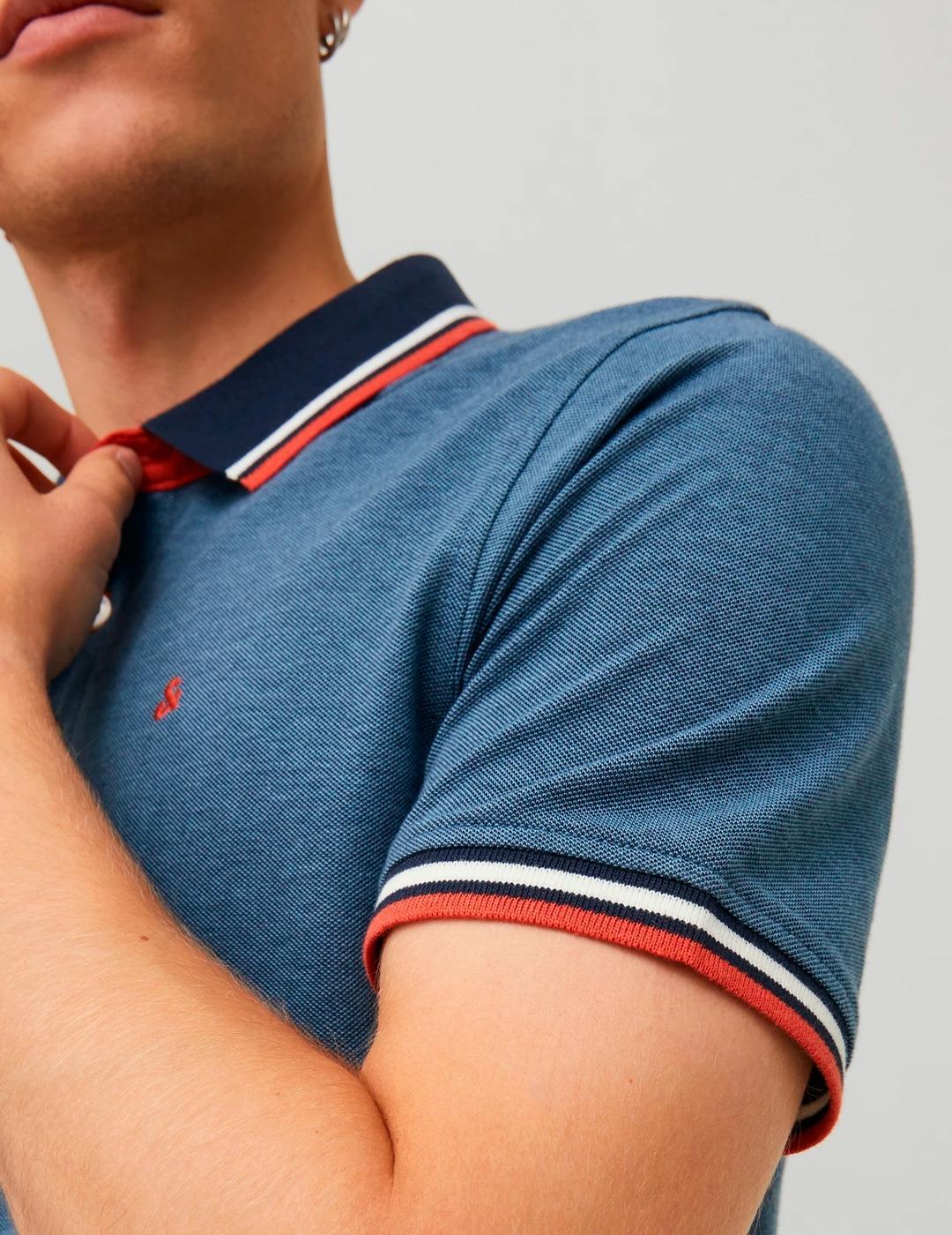 "Polo da vela, camicie per uomo Jack & Jones Blu" 6/7