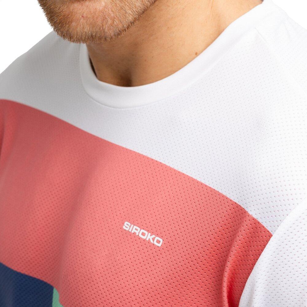 Herren Padel kurzärmeliges -funktionsshirt Round Erit Mehrfarbig 5/7