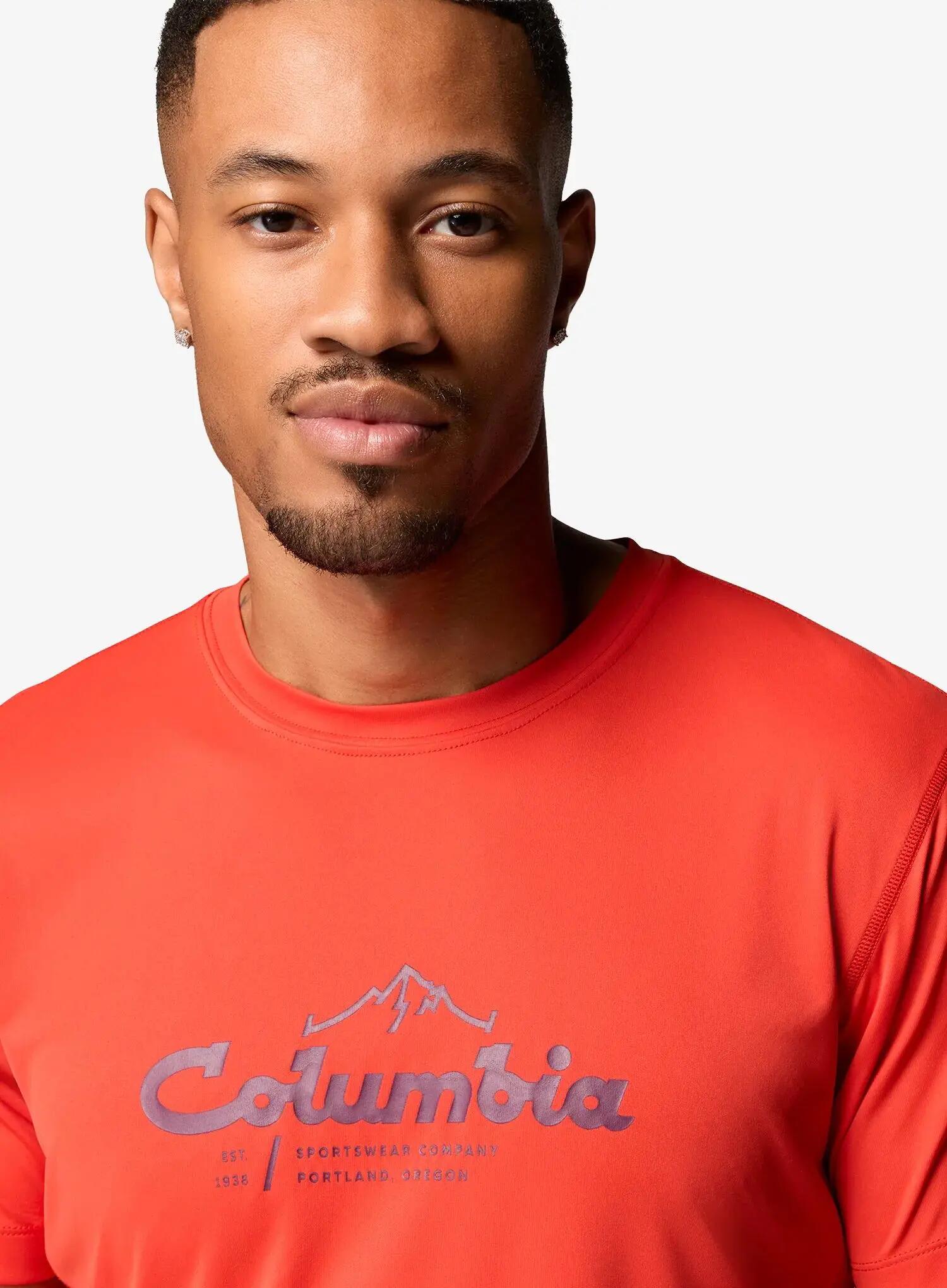 Koszulka z nadrukiem Columbia Zero Rules Light S/S Graphic Crew 5/6