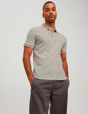 Magliette da polo da uomo Jack&Jones beige.