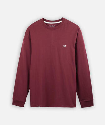 Effen t-shirt met lange mouwen tebaz