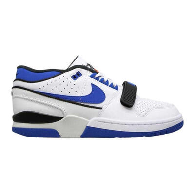 Heren air alpha force 88 leren trainers (wit/blauw)
