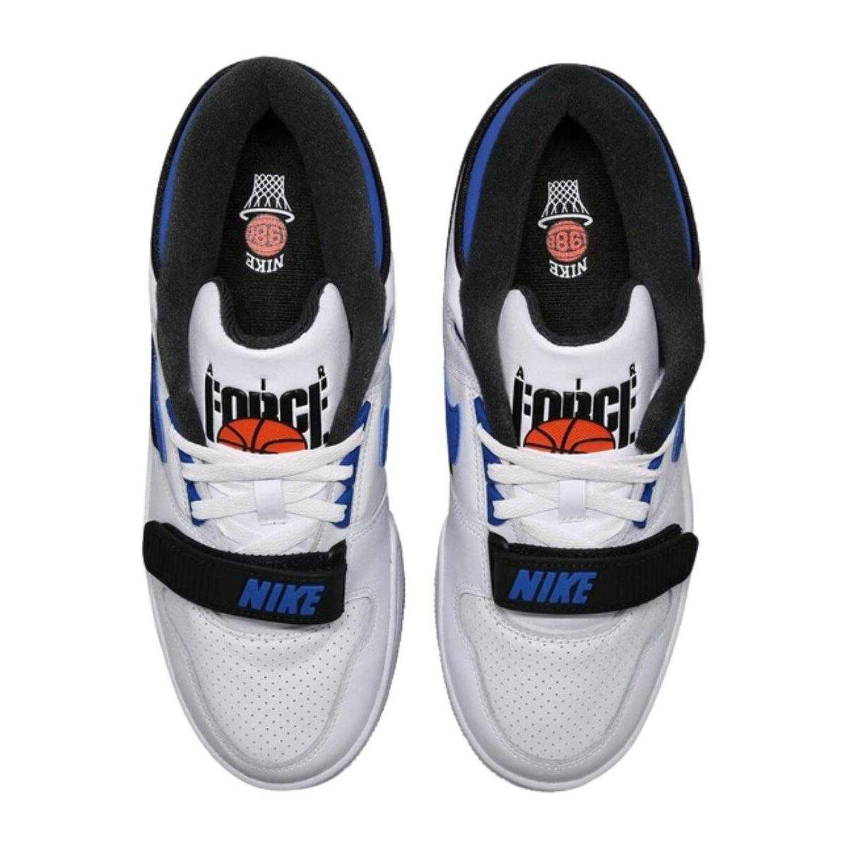Scarpe Sportive PelleUomo Nike Air Alpha Force 88 Bianco Blu 4/6