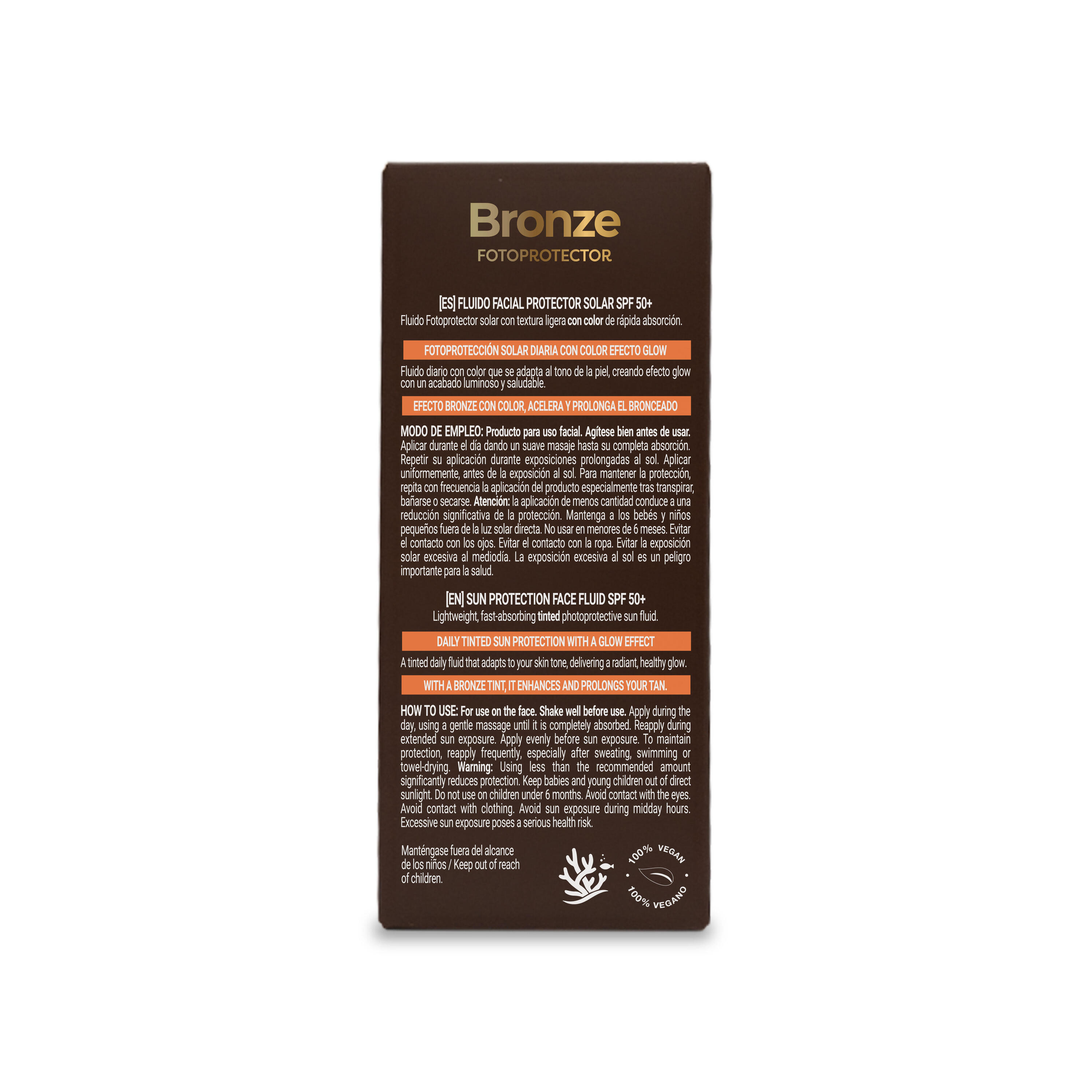 Babaria Fluido Facial SPF50+ Glow, BB Cream Hidratante con Color, 40 g 2/6