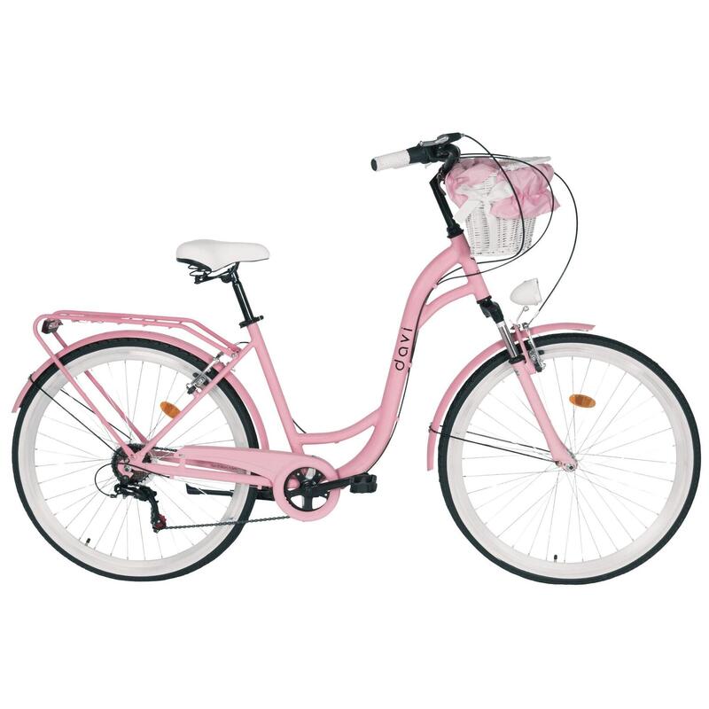Dámské kolo Davi Melisa Aluminium 28", 7 rychlostí, 160-185 cm, Růžová