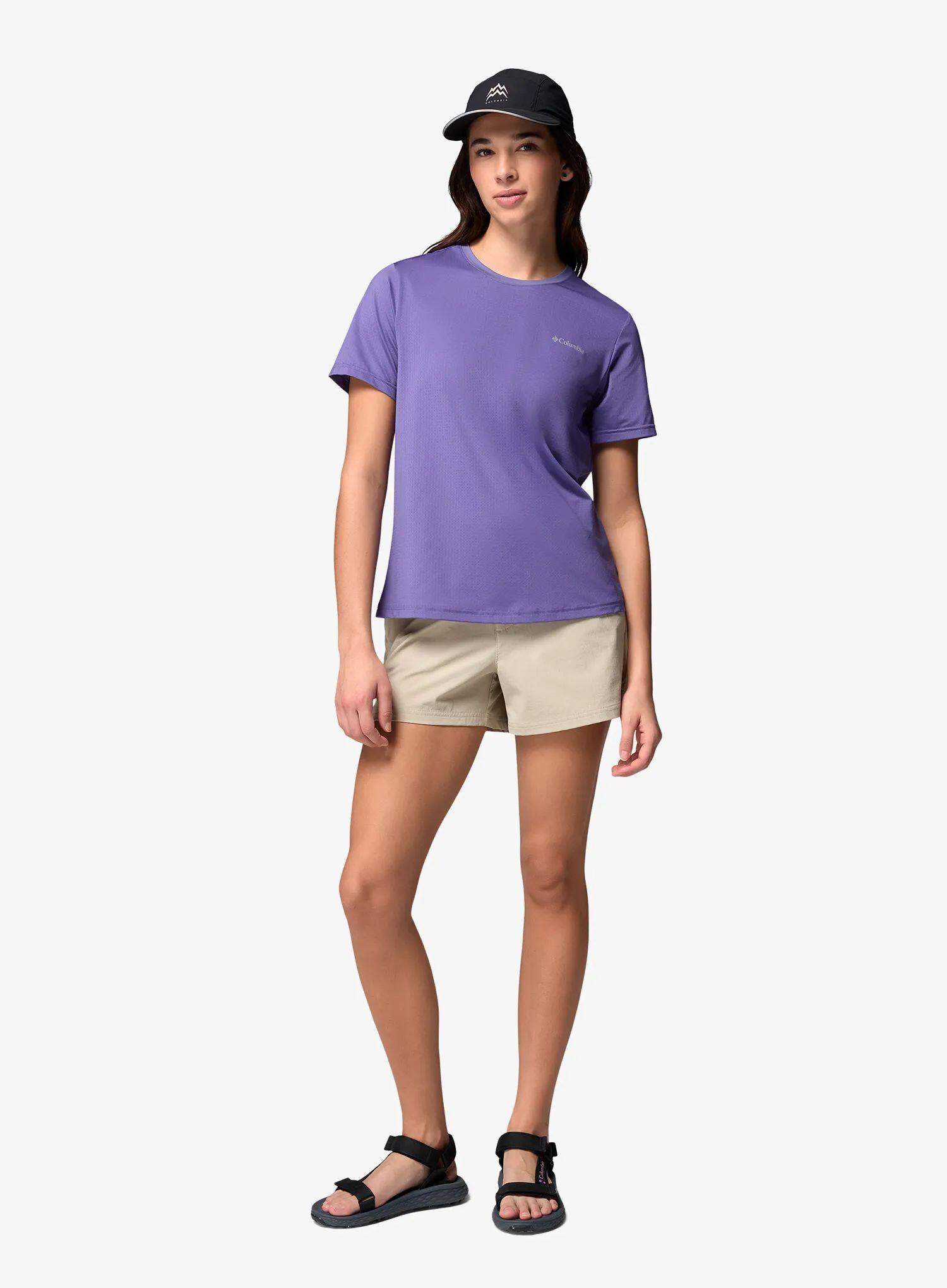 Koszulka szybkoschnąca damska Columbia Wild Springs S/S 5/7