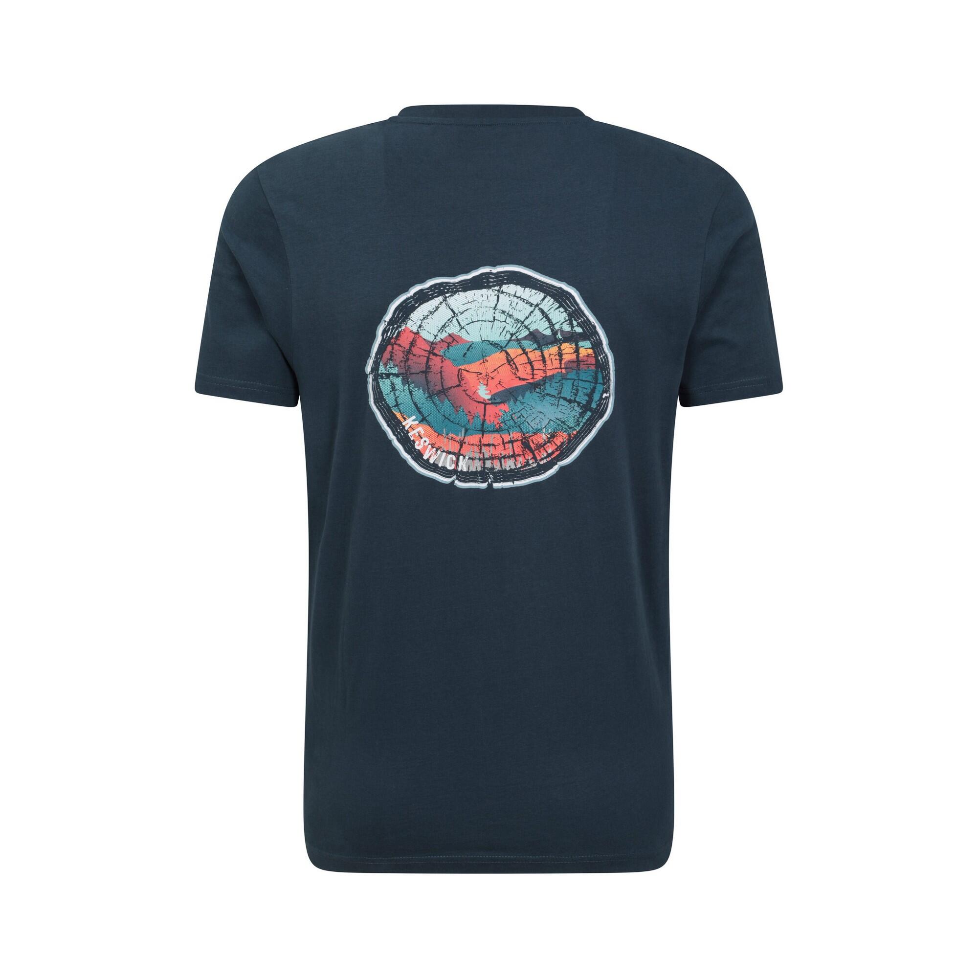 Mens Keswick Tree Ring TShirt (Dark Blue) 2/3