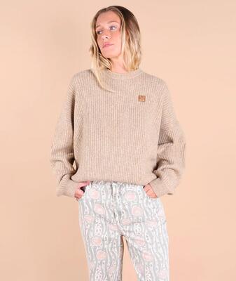 Ribgebreide trui ribbed