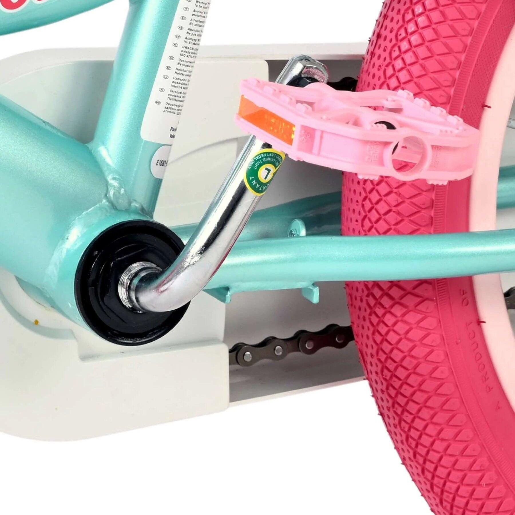 Bicicleta Criança 16 Polegadas Volare Unicorn 5-7 Anos Verde 5/5