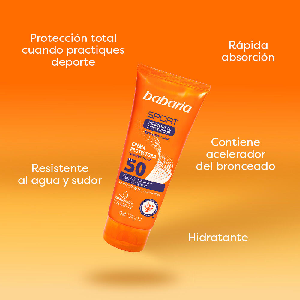 Babaria Protector Solar Facial SPF50+ Sport 75 ml 4/7