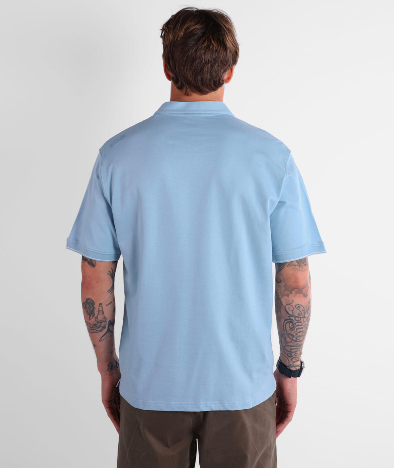 Polo jersey manches courtes uni TIMELESS 3/4