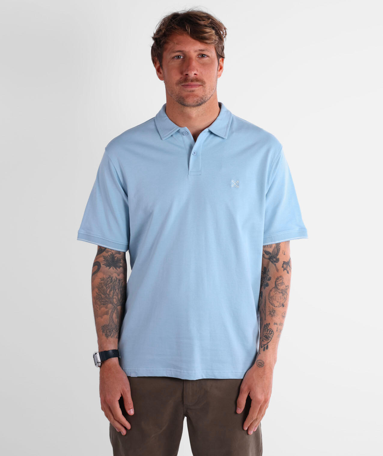 Polo jersey manches courtes uni TIMELESS 2/4