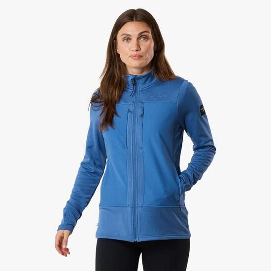 Veste polaire randonnée femme zippée intégrale Trondheim Wind Mid Layer Full Zip