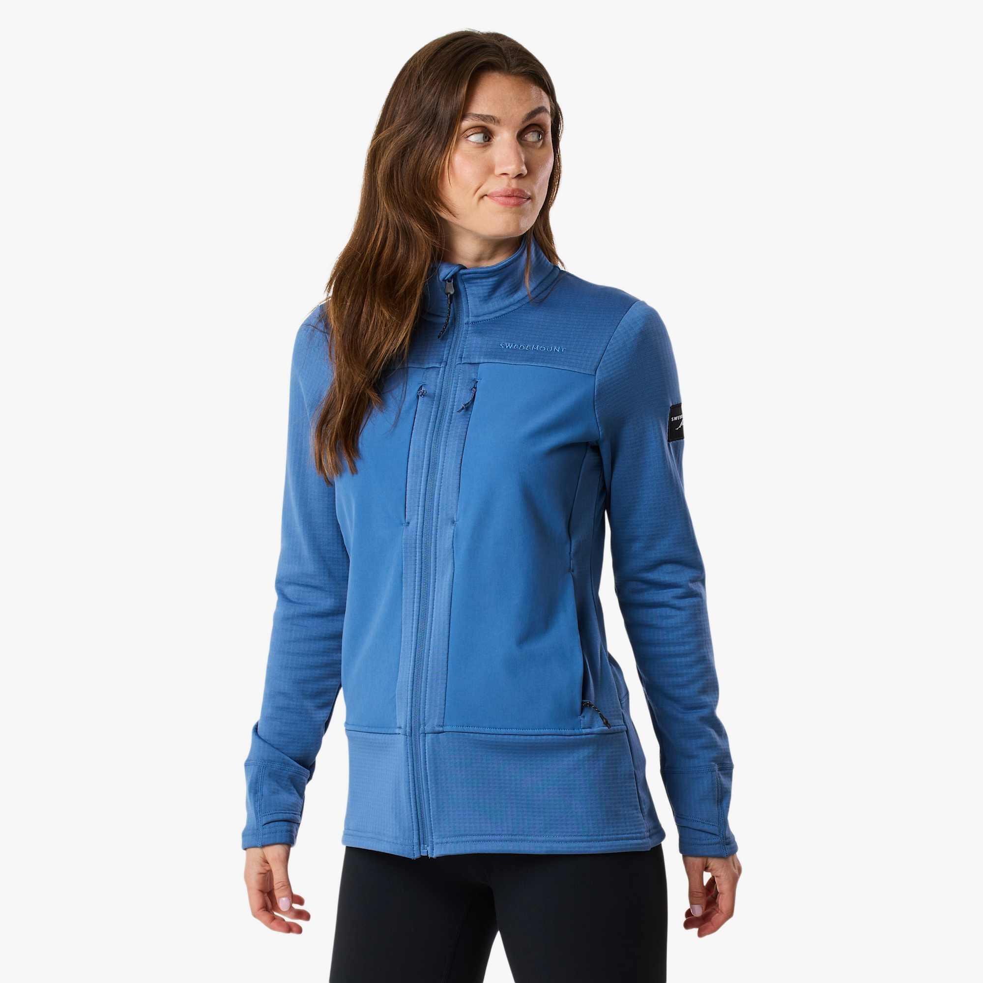 Veste polaire randonnée femme zippée intégrale Trondheim Wind Mid Layer Full Zip 4/7