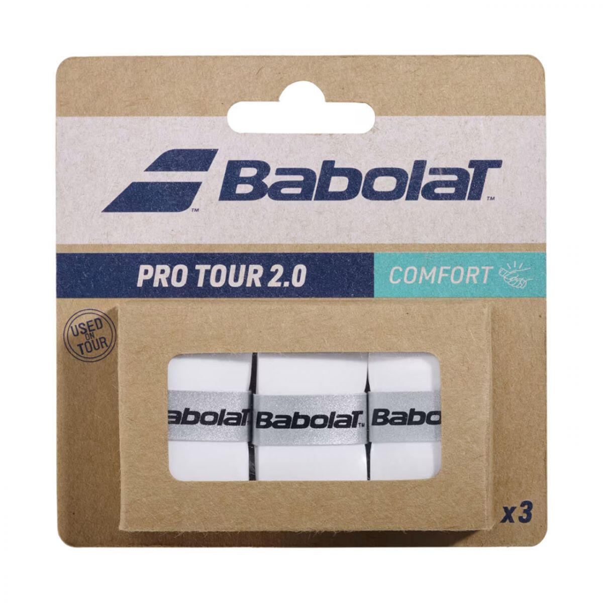 Pro Tour 2.0 Comfort Grip Tape (Pak van 3) (Wit) Einheitsgröße 2/2