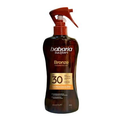 Babaria Bronze Spray Aceite Corporal SPF30 Coco, 200 ml
