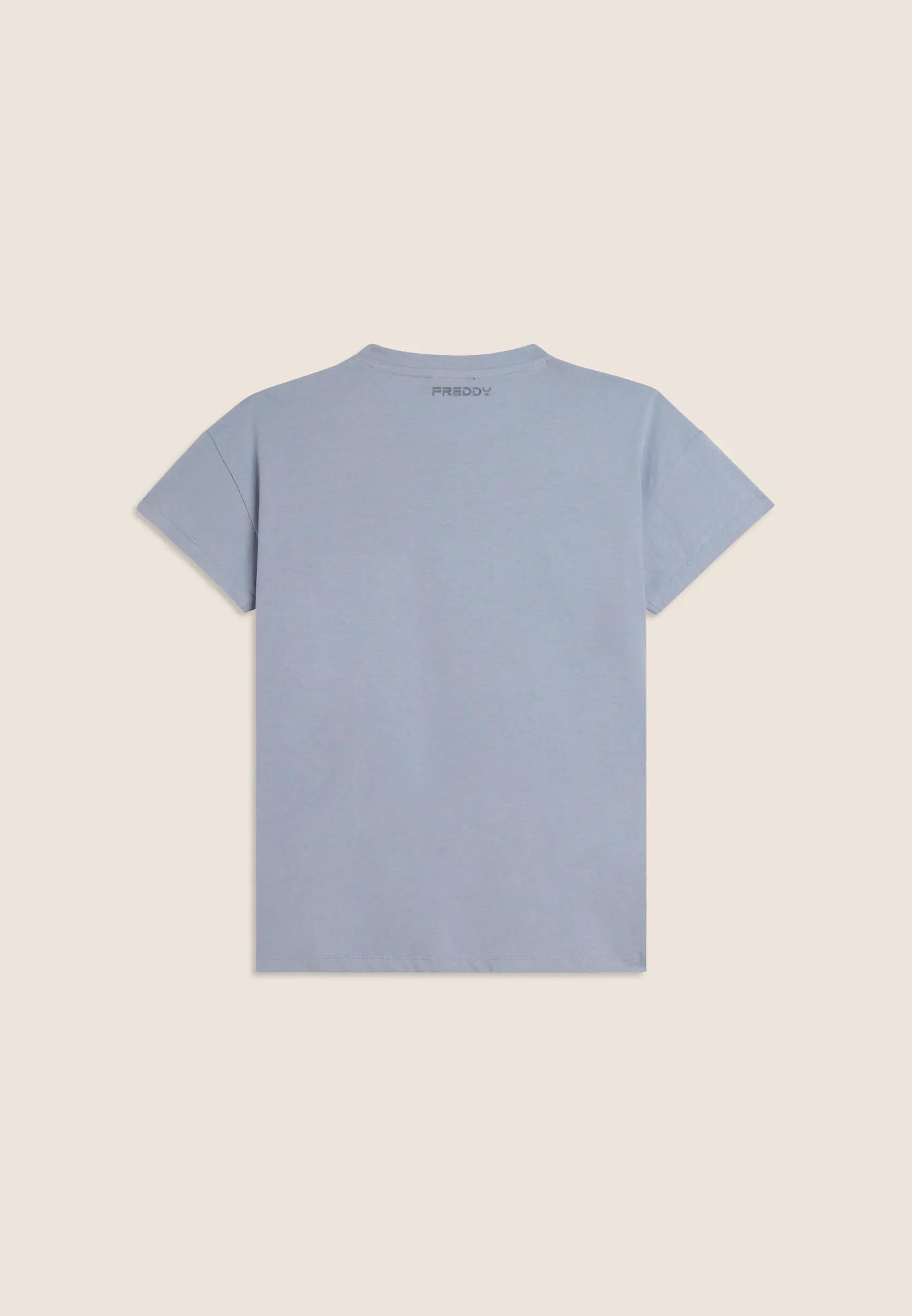 T-shirt à manches à ailettes et logo brodé 2/3