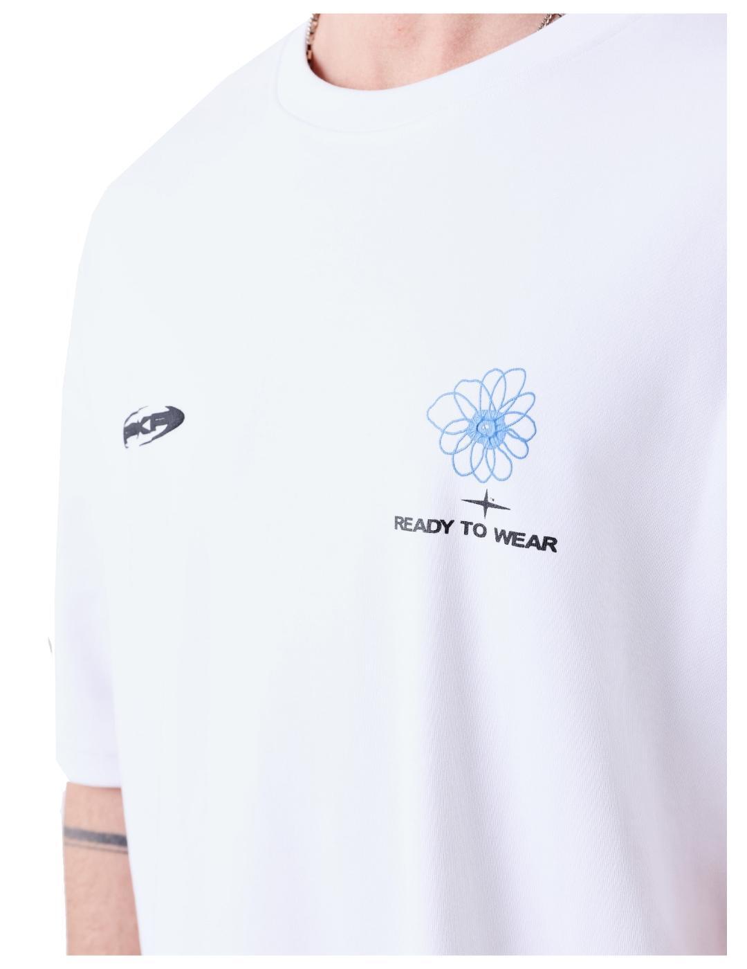 Camiseta para Hombre Project x paris Street bloom Blanco 3/7