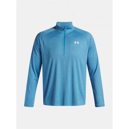 Koszulka męska z długim rękawem UA Tech Textured 1/2 Zip 1382797-453 3XL