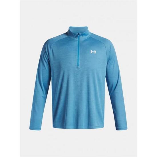 Koszulka męska z długim rękawem UA Tech Textured 1/2 Zip 1382797-453 3XL