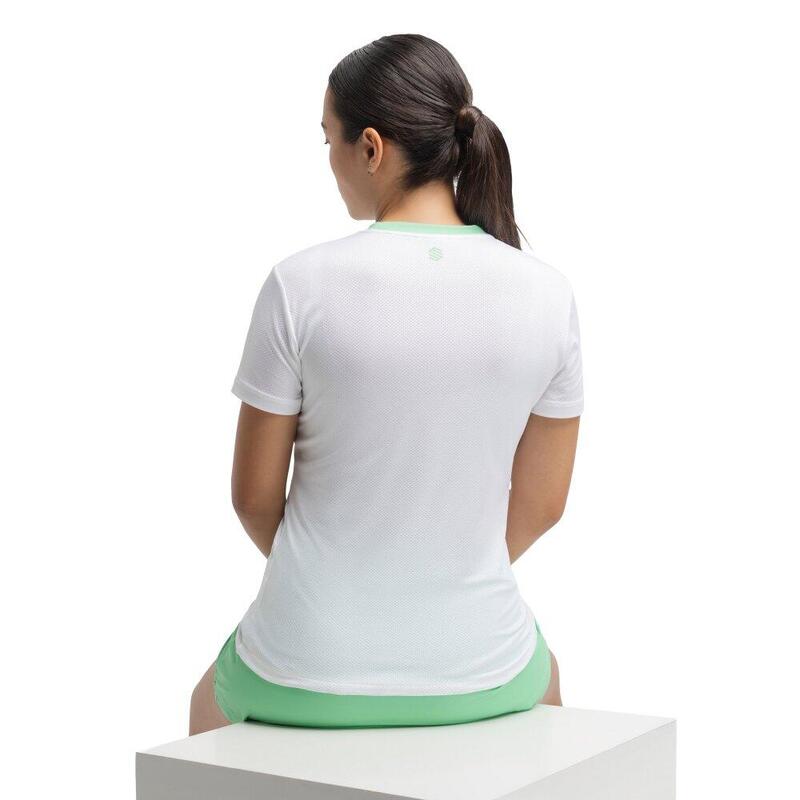 Tricou tehnic de cu mânecă scurtă pentru femei Pesaro White Alb