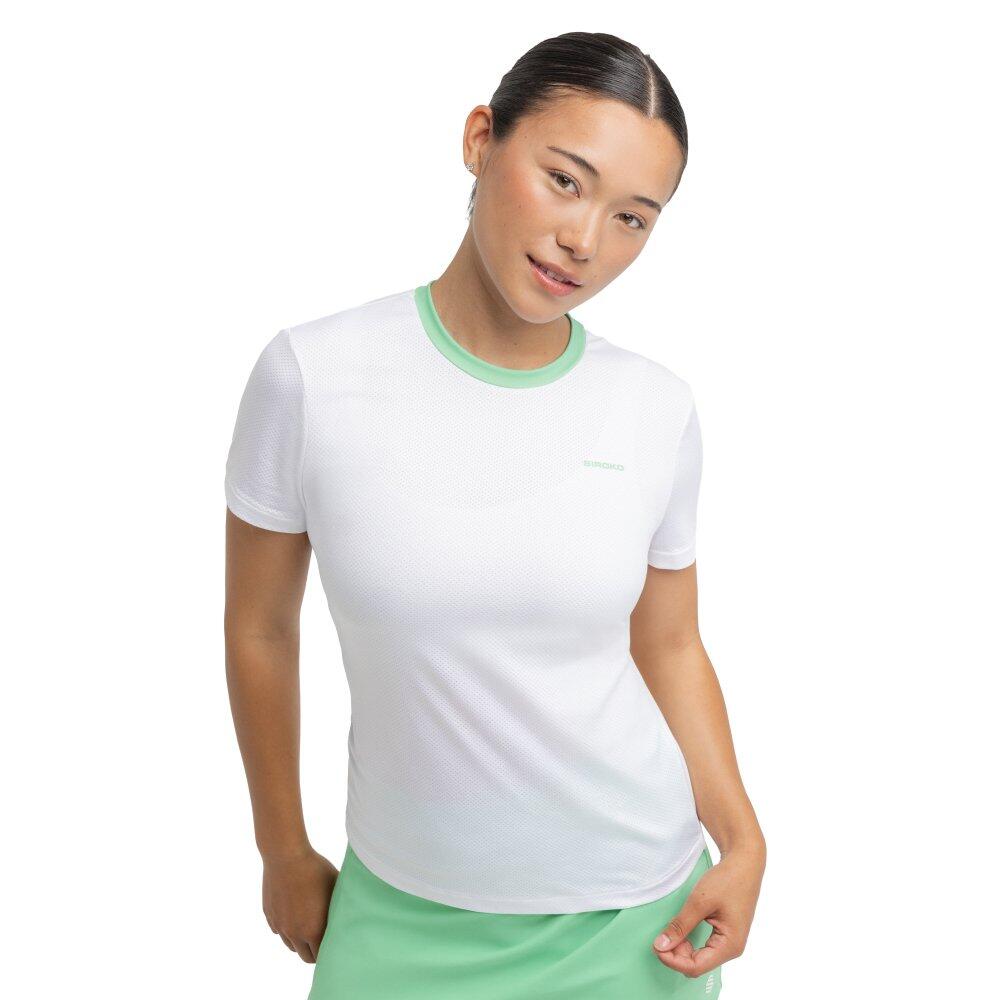 Women Padel ’s short-sleeve technical t-shirt Pesaro White White