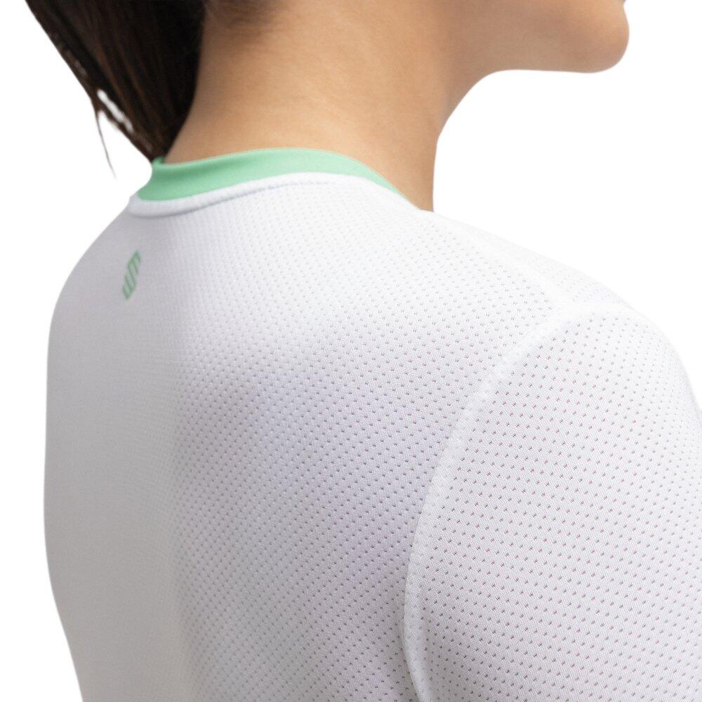 Damen Padel kurzärmeliges -funktionsshirt Pesaro White Weiß 4/6