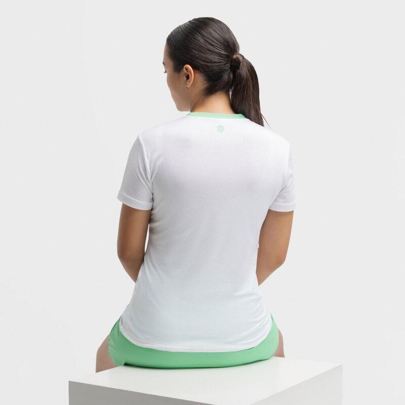 Tricou tehnic de cu mânecă scurtă pentru femei Pesaro White Alb