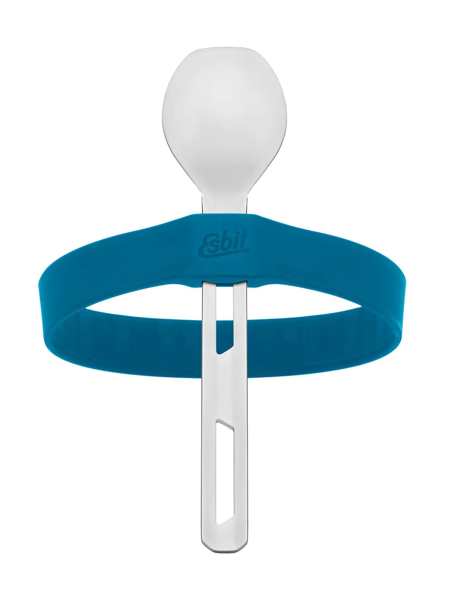Sztućce turystyczne Esbit Cutlery Set Incl. Silicone Band L - polar blue 4/7