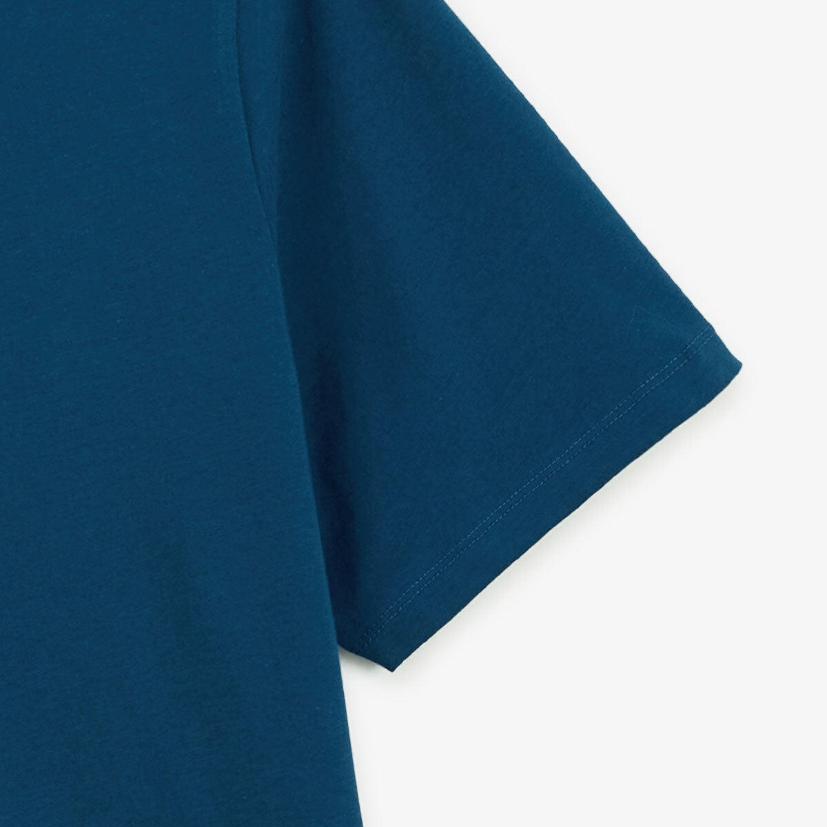 T-shirt girocollo blu opale in cotone stampato sul retro BLANCO BIARRITZ 5/6