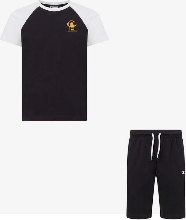Champion Boy-Graphic Set with Logo Bambini e Ragazzi 307557 KK001 BLACK 1/4