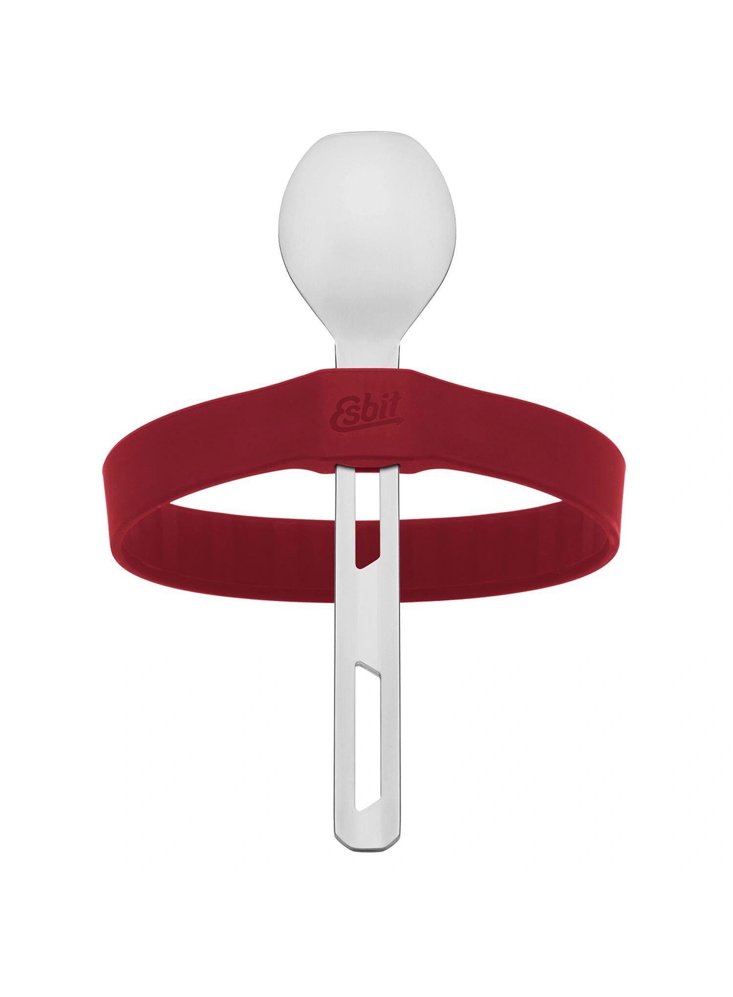 Sztućce turystyczne Esbit Cutlery Set Incl. Silicone Band L - burgundy 4/7