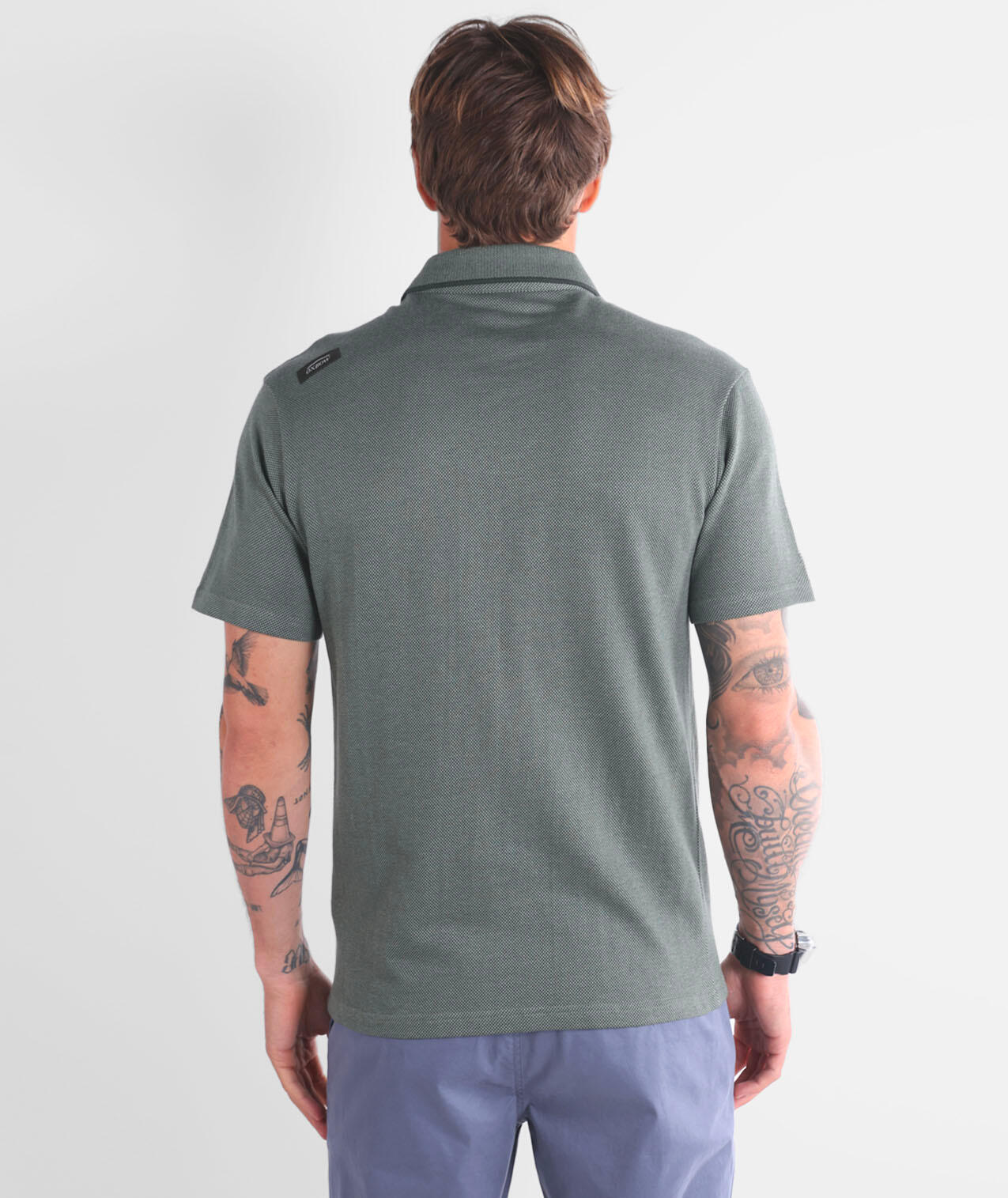 Polo jacquard manches courtes NEWQUAY 3/4
