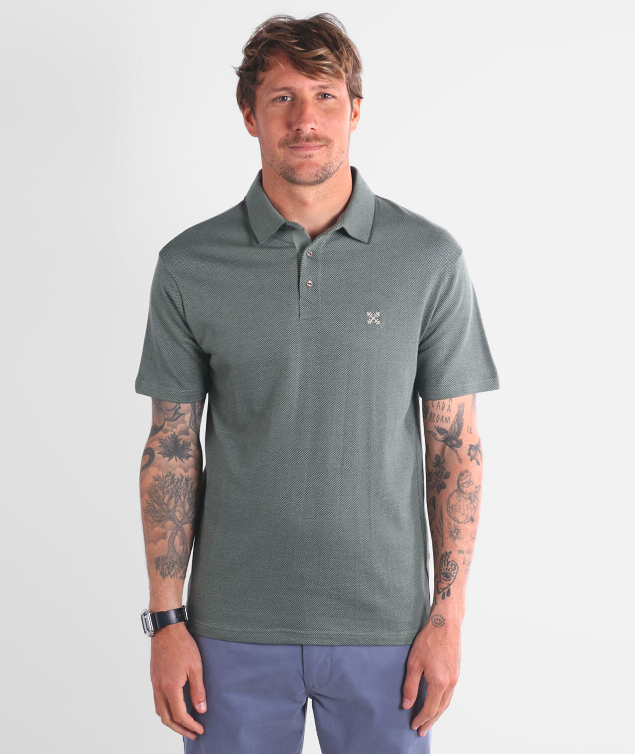 Polo jacquard manches courtes NEWQUAY 2/4