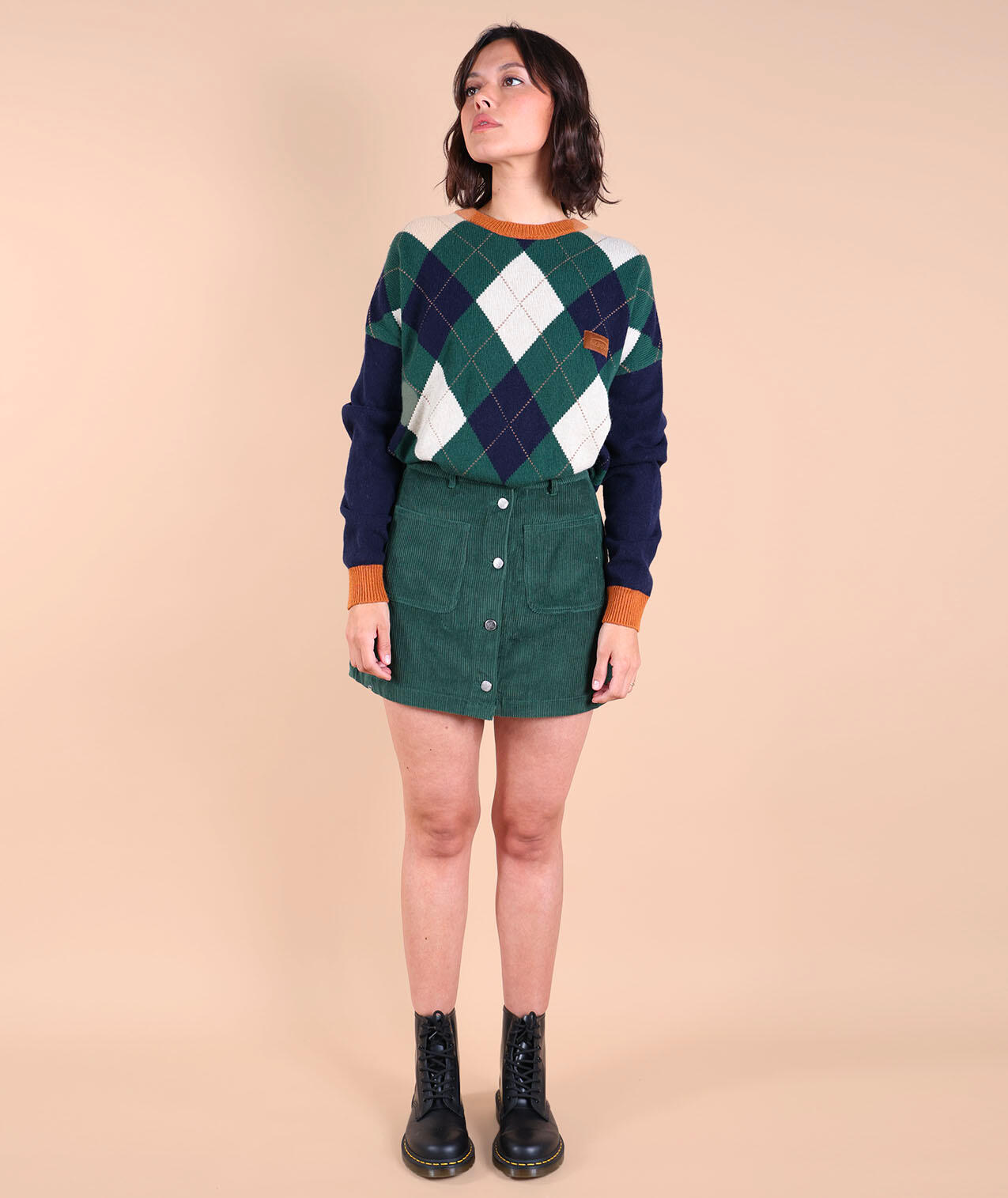Pull jacquard oversize PINE 3/5